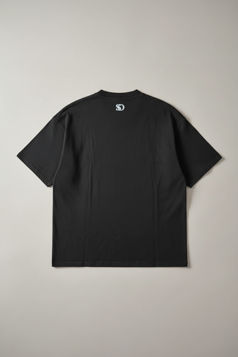 Standout Original Black T-Shirt - back flat lay