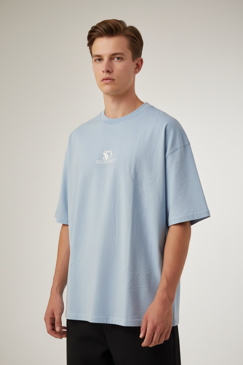 Photo 1 — White Model, Sky Blue Front