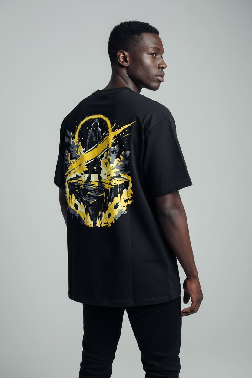 Photo 2 — Black Model, Void Walker Back Graphic